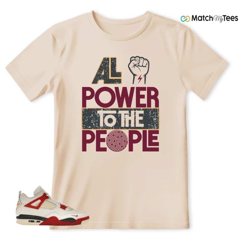 NIKE AIR JORDAN 4 BRICK AFTER BRICK SNEAKER Matching Tees t-shirt