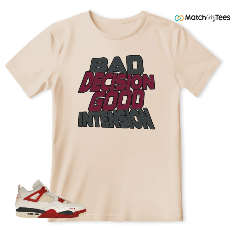 NIKE AIR JORDAN 4 BRICK AFTER BRICK SNEAKER Matching Tees t-shirt