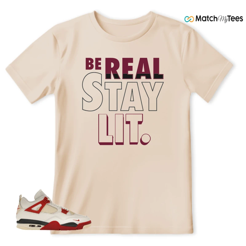 NIKE AIR JORDAN 4 BRICK AFTER BRICK SNEAKER Matching Tees t-shirt