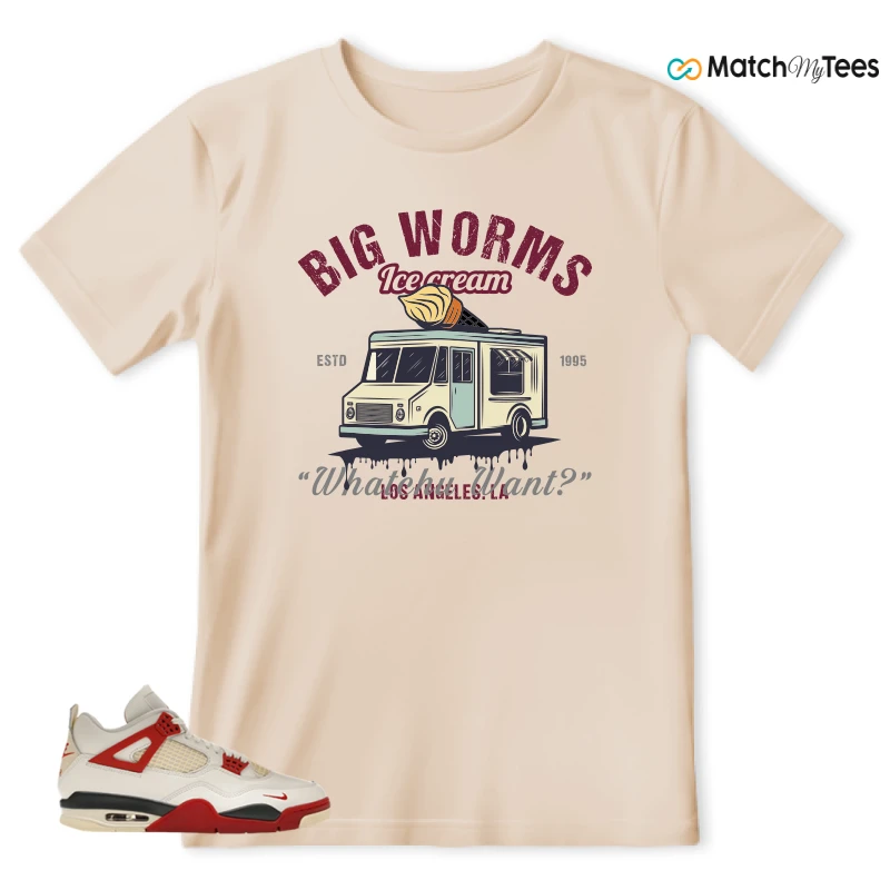 NIKE AIR JORDAN 4 BRICK AFTER BRICK SNEAKER Matching Tees t-shirt