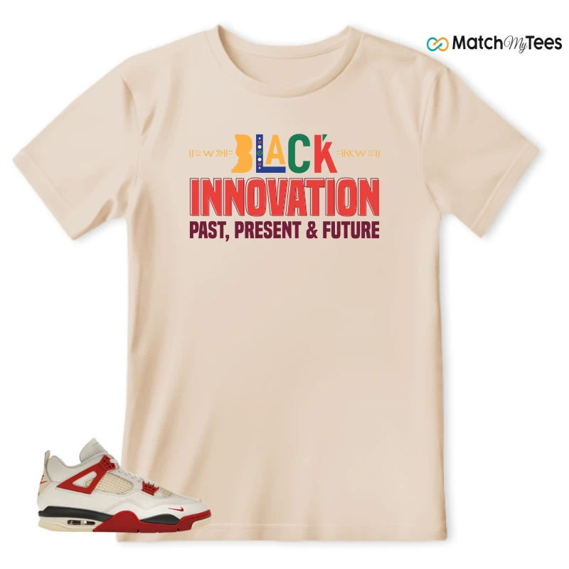 NIKE AIR JORDAN 4 BRICK AFTER BRICK SNEAKER Matching Tees t-shirt
