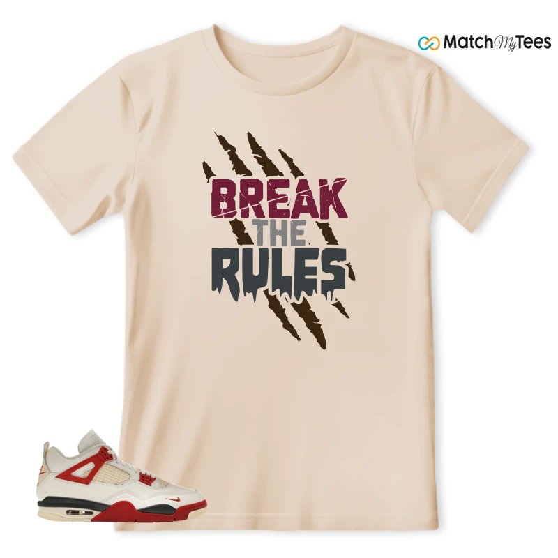 NIKE AIR JORDAN 4 BRICK AFTER BRICK SNEAKER Matching Tees t-shirt