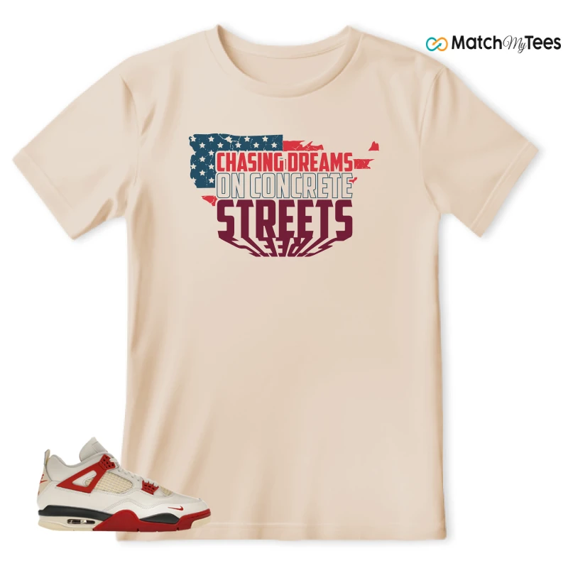 NIKE AIR JORDAN 4 BRICK AFTER BRICK SNEAKER Matching Tees t-shirt