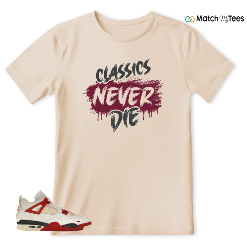 NIKE AIR JORDAN 4 BRICK AFTER BRICK SNEAKER Matching Tees t-shirt