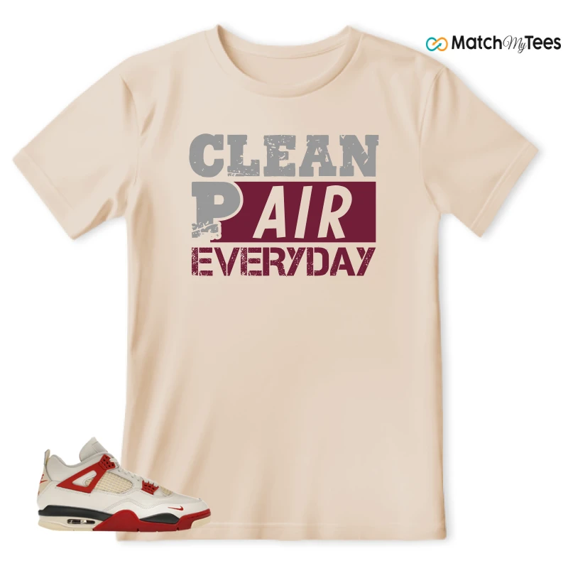 NIKE AIR JORDAN 4 BRICK AFTER BRICK SNEAKER Matching Tees t-shirt