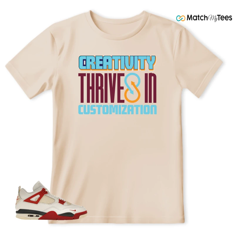NIKE AIR JORDAN 4 BRICK AFTER BRICK SNEAKER Matching Tees t-shirt