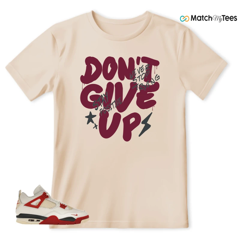 NIKE AIR JORDAN 4 BRICK AFTER BRICK SNEAKER Matching Tees t-shirt