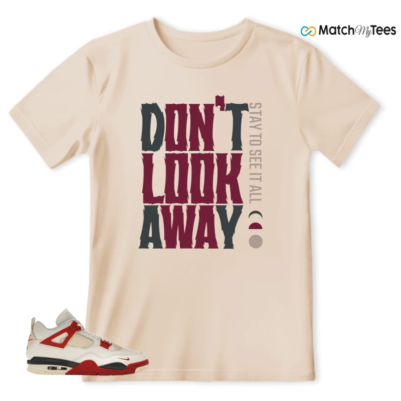 NIKE AIR JORDAN 4 BRICK AFTER BRICK SNEAKER Matching Tees t-shirt