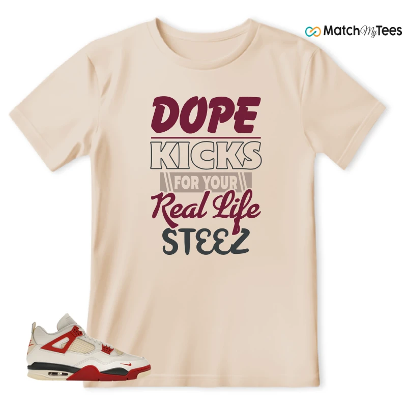 NIKE AIR JORDAN 4 BRICK AFTER BRICK SNEAKER Matching Tees t-shirt