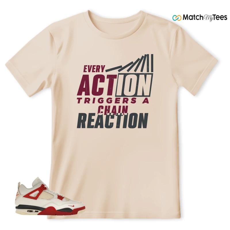 NIKE AIR JORDAN 4 BRICK AFTER BRICK SNEAKER Matching Tees t-shirt