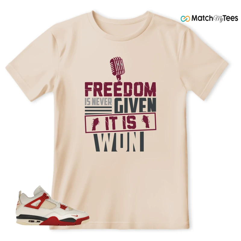 NIKE AIR JORDAN 4 BRICK AFTER BRICK SNEAKER Matching Tees t-shirt