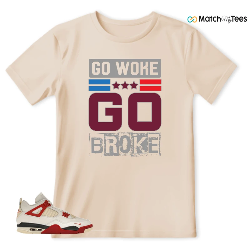NIKE AIR JORDAN 4 BRICK AFTER BRICK SNEAKER Matching Tees t-shirt