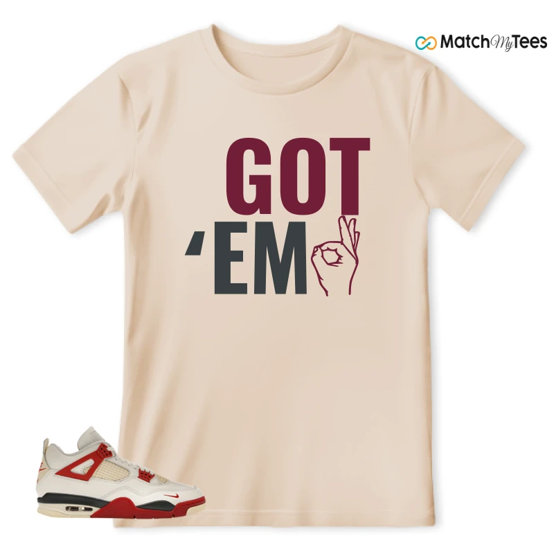 NIKE AIR JORDAN 4 BRICK AFTER BRICK SNEAKER Matching Tees t-shirt