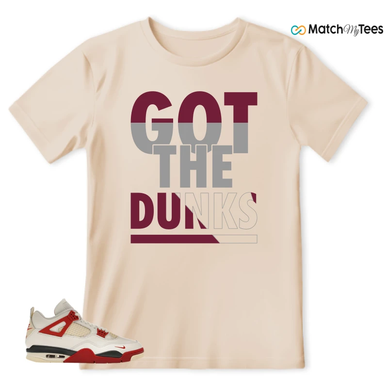 NIKE AIR JORDAN 4 BRICK AFTER BRICK SNEAKER Matching Tees t-shirt