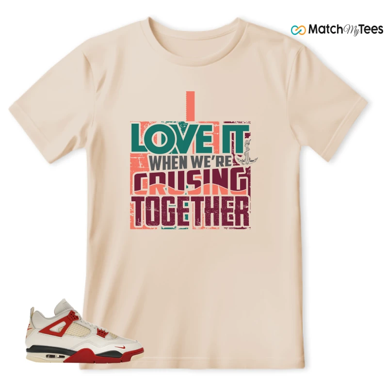 NIKE AIR JORDAN 4 BRICK AFTER BRICK SNEAKER Matching Tees t-shirt