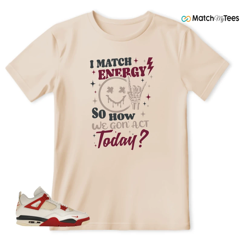 NIKE AIR JORDAN 4 BRICK AFTER BRICK SNEAKER Matching Tees t-shirt