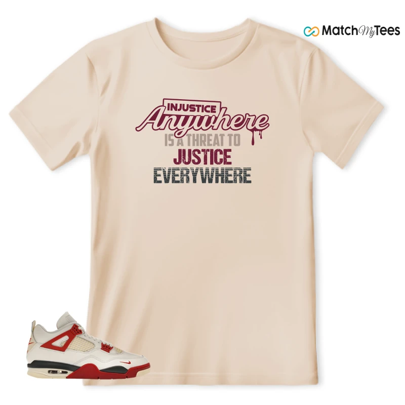 NIKE AIR JORDAN 4 BRICK AFTER BRICK SNEAKER Matching Tees t-shirt