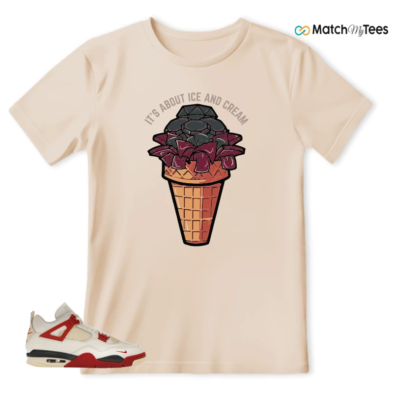 NIKE AIR JORDAN 4 BRICK AFTER BRICK SNEAKER Matching Tees t-shirt