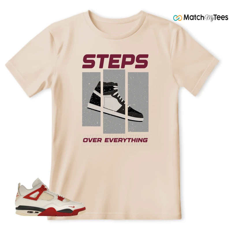NIKE AIR JORDAN 4 BRICK AFTER BRICK SNEAKER Matching Tees t-shirt