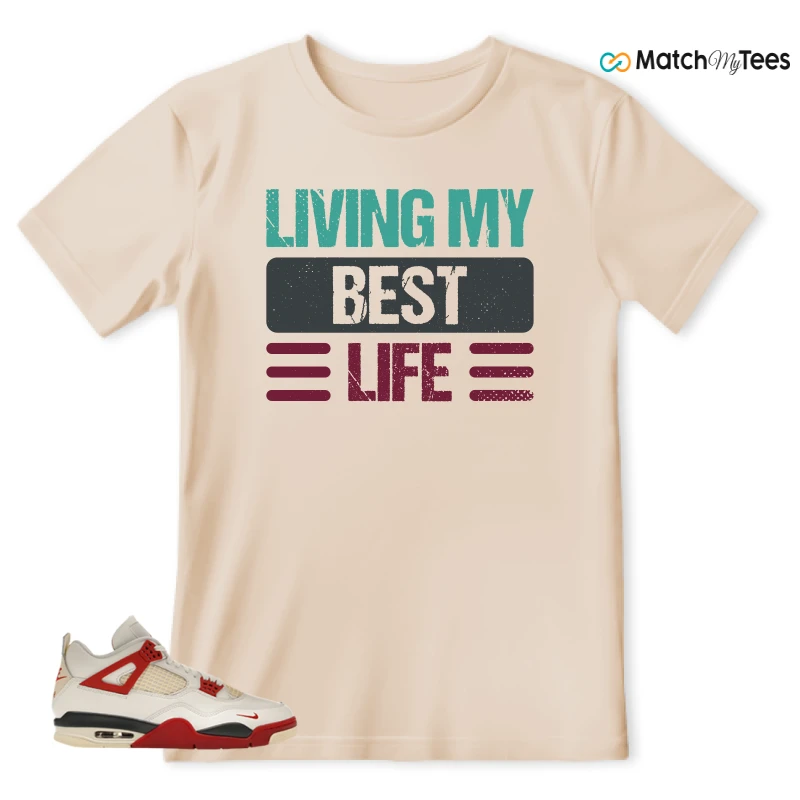 NIKE AIR JORDAN 4 BRICK AFTER BRICK SNEAKER Matching Tees t-shirt