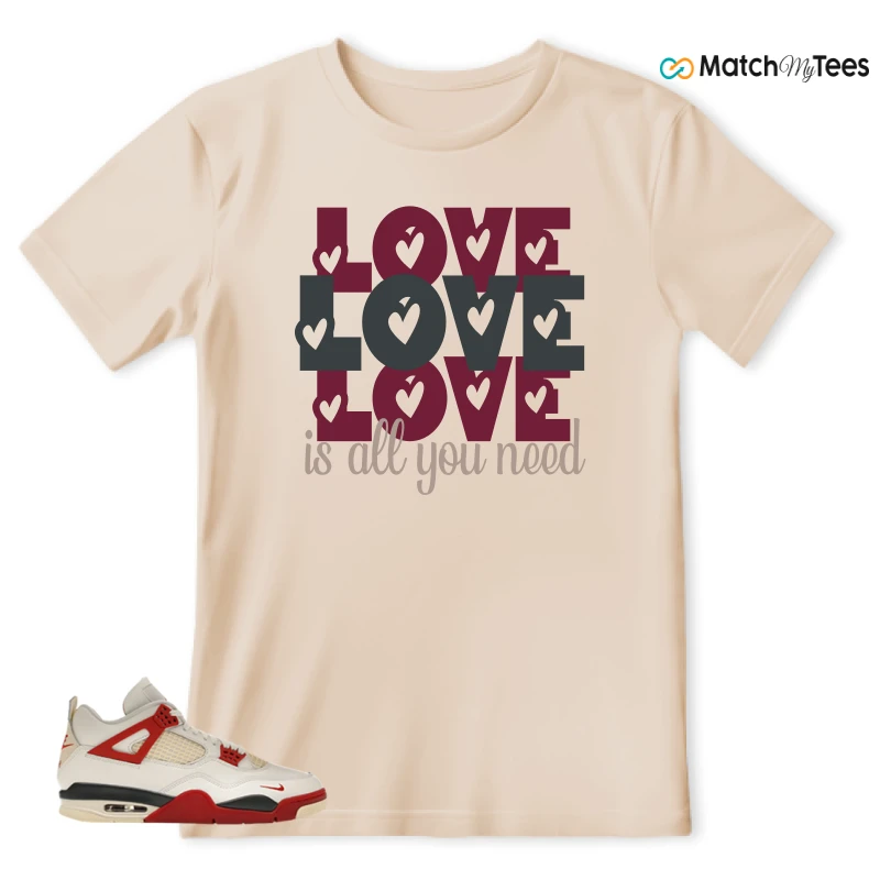 NIKE AIR JORDAN 4 BRICK AFTER BRICK SNEAKER Matching Tees t-shirt