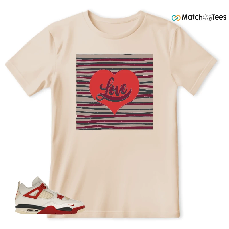 NIKE AIR JORDAN 4 BRICK AFTER BRICK SNEAKER Matching Tees t-shirt