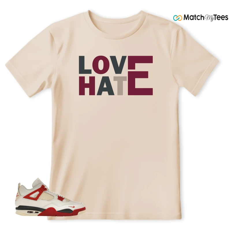 NIKE AIR JORDAN 4 BRICK AFTER BRICK SNEAKER Matching Tees t-shirt