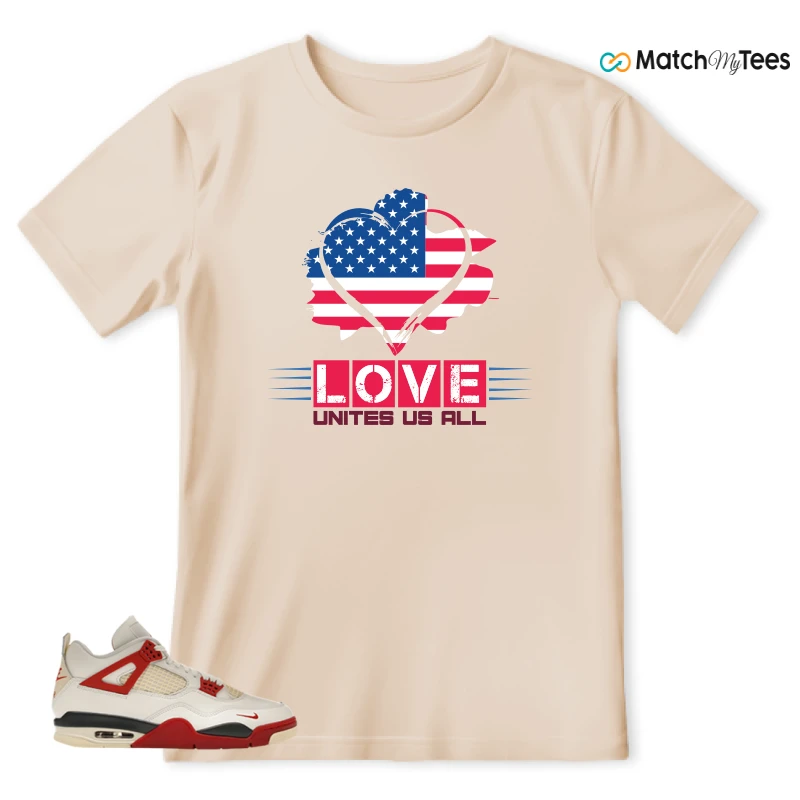 NIKE AIR JORDAN 4 BRICK AFTER BRICK SNEAKER Matching Tees t-shirt