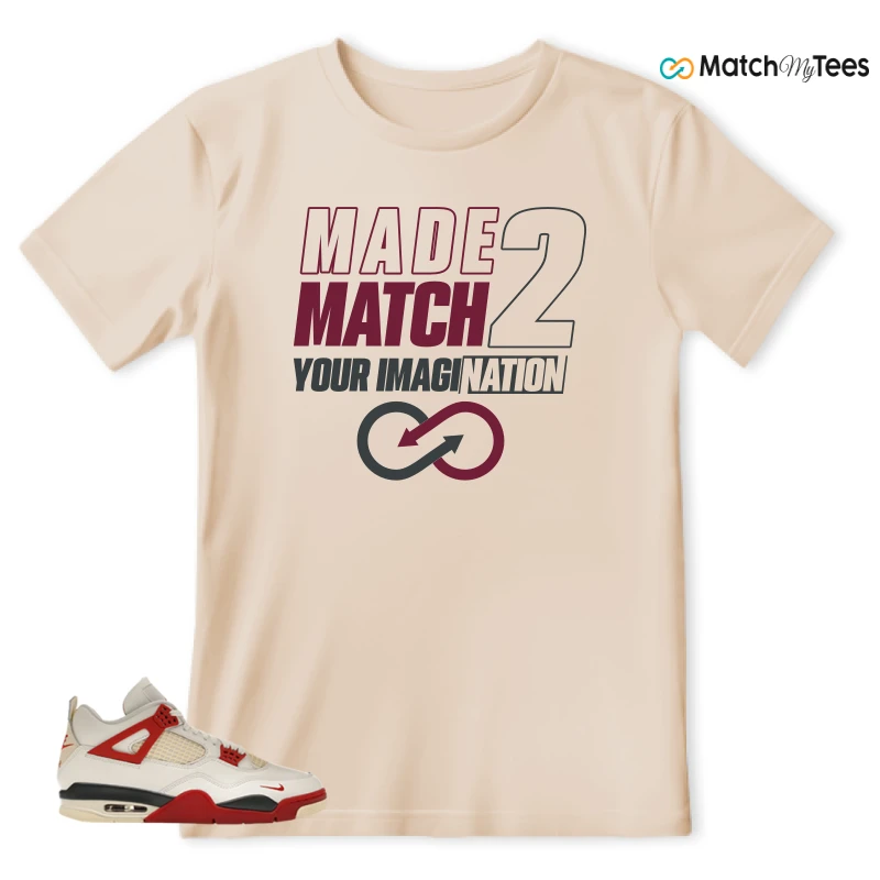 NIKE AIR JORDAN 4 BRICK AFTER BRICK SNEAKER Matching Tees t-shirt