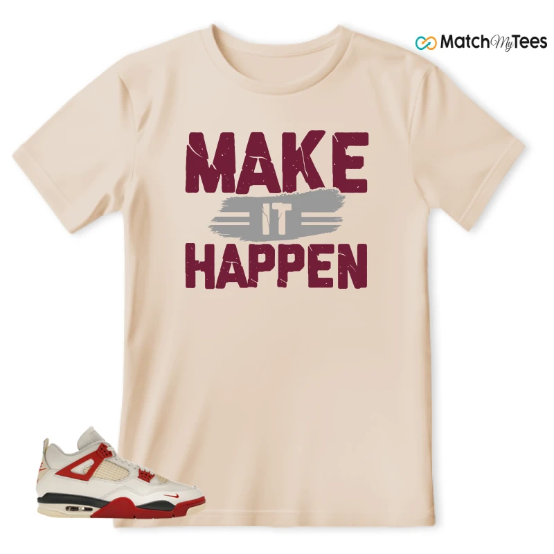 NIKE AIR JORDAN 4 BRICK AFTER BRICK SNEAKER Matching Tees t-shirt