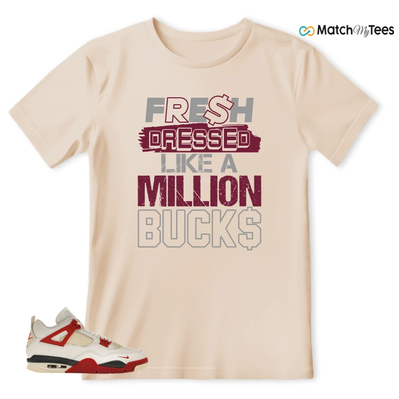 NIKE AIR JORDAN 4 BRICK AFTER BRICK SNEAKER Matching Tees t-shirt