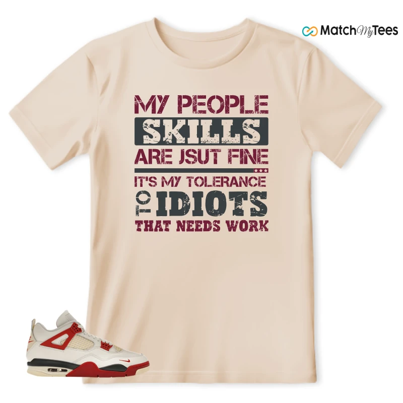 NIKE AIR JORDAN 4 BRICK AFTER BRICK SNEAKER Matching Tees t-shirt