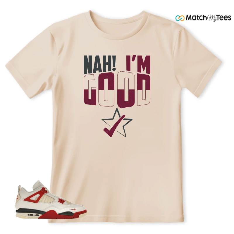NIKE AIR JORDAN 4 BRICK AFTER BRICK SNEAKER Matching Tees t-shirt