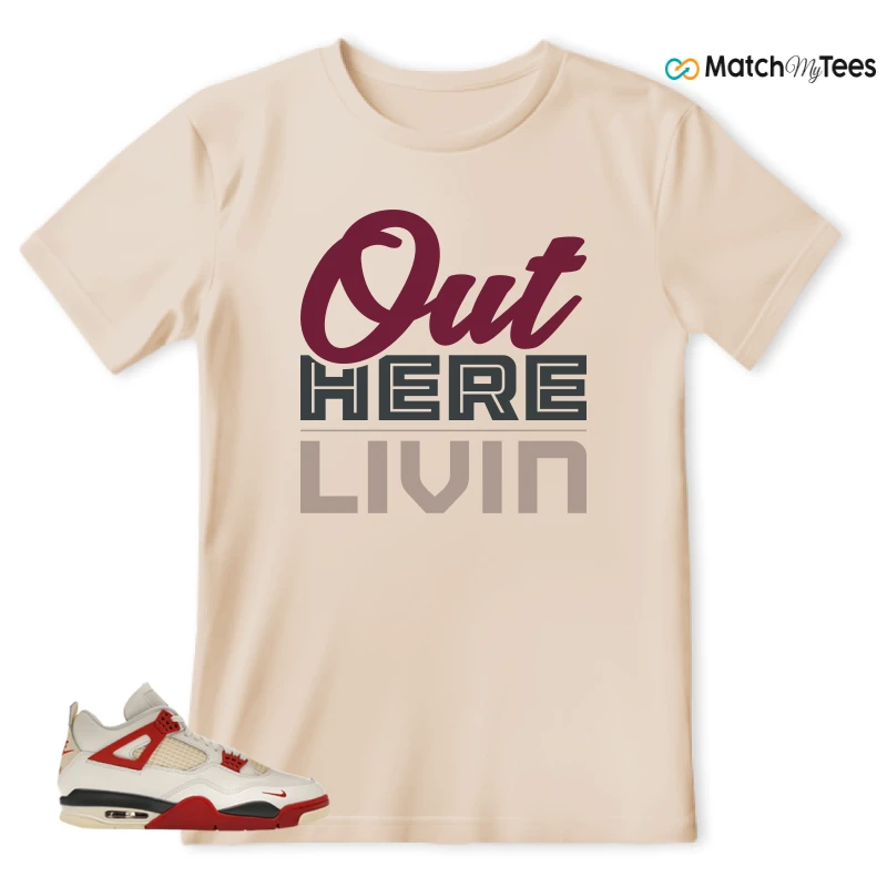 NIKE AIR JORDAN 4 BRICK AFTER BRICK SNEAKER Matching Tees t-shirt