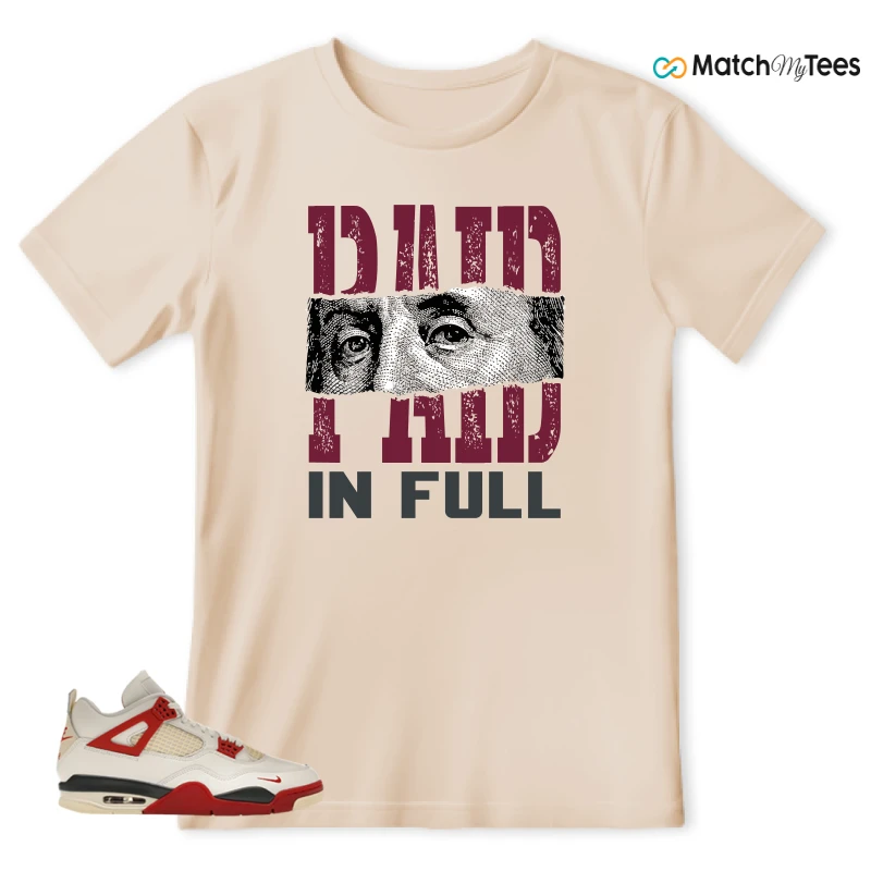 NIKE AIR JORDAN 4 BRICK AFTER BRICK SNEAKER Matching Tees t-shirt