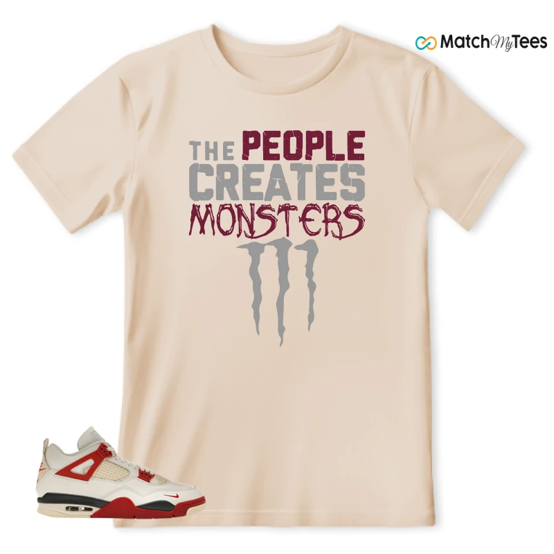 NIKE AIR JORDAN 4 BRICK AFTER BRICK SNEAKER Matching Tees t-shirt
