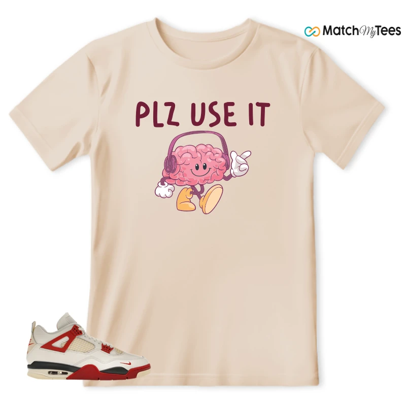 NIKE AIR JORDAN 4 BRICK AFTER BRICK SNEAKER Matching Tees t-shirt
