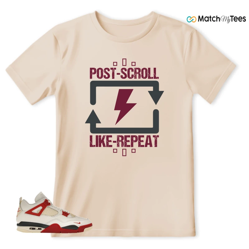 NIKE AIR JORDAN 4 BRICK AFTER BRICK SNEAKER Matching Tees t-shirt