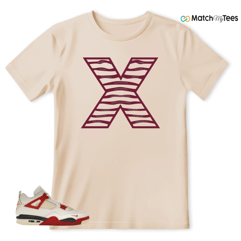 NIKE AIR JORDAN 4 BRICK AFTER BRICK SNEAKER Matching Tees t-shirt