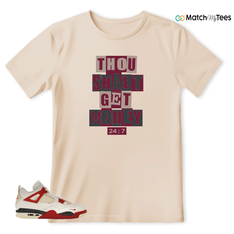 NIKE AIR JORDAN 4 BRICK AFTER BRICK SNEAKER Matching Tees t-shirt