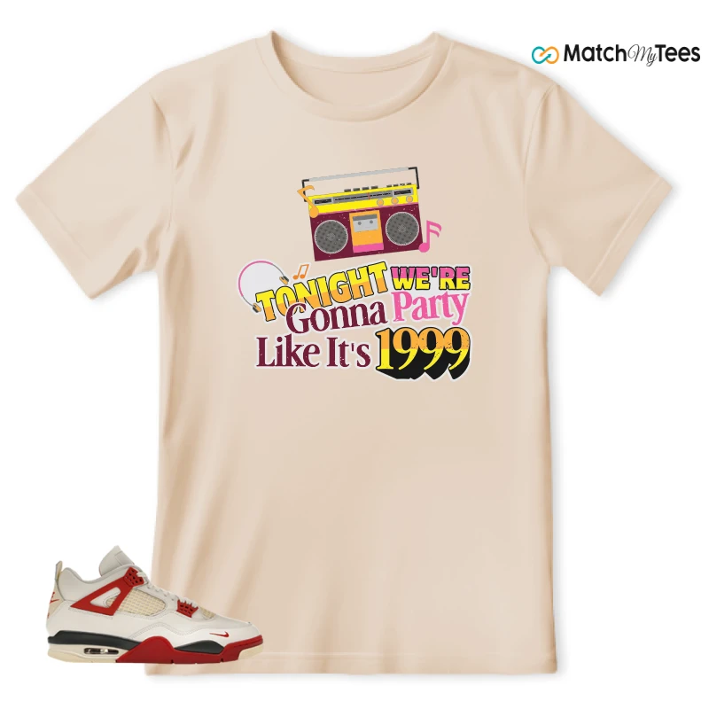 NIKE AIR JORDAN 4 BRICK AFTER BRICK SNEAKER Matching Tees t-shirt