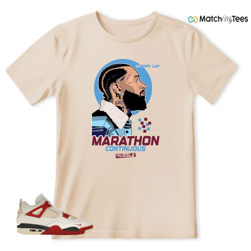 NIKE AIR JORDAN 4 BRICK AFTER BRICK SNEAKER Matching Tees t-shirt