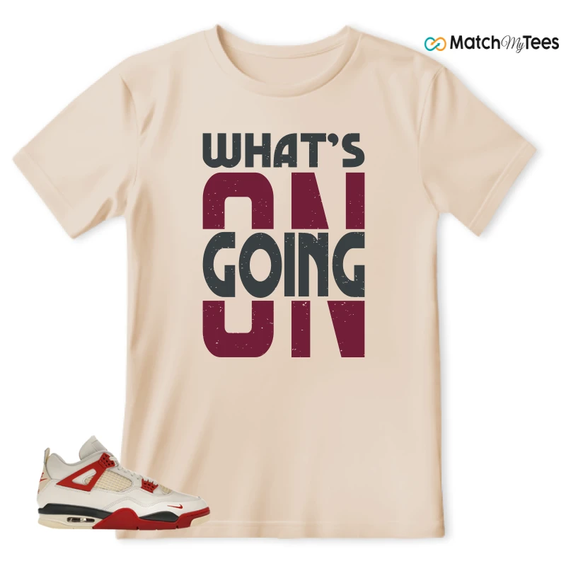 NIKE AIR JORDAN 4 BRICK AFTER BRICK SNEAKER Matching Tees t-shirt