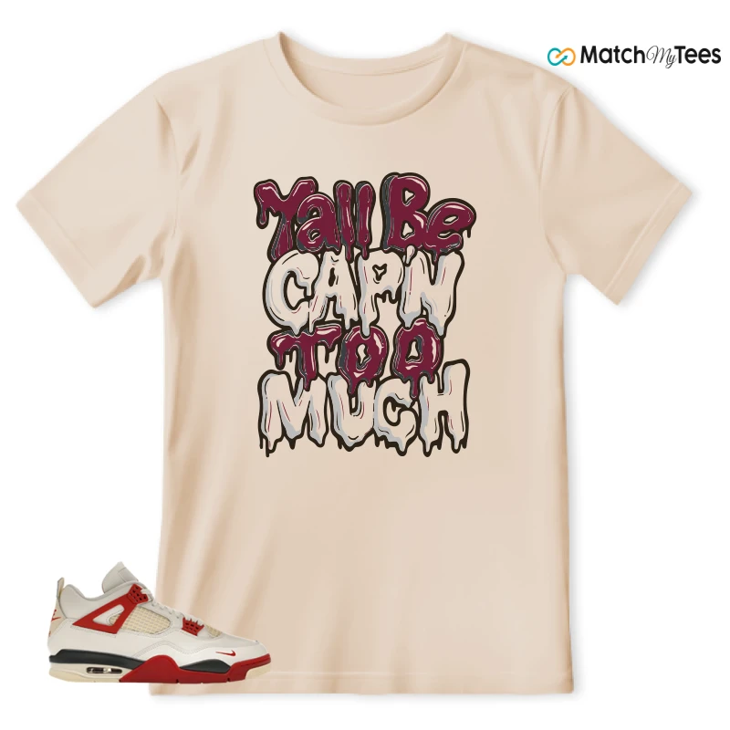 NIKE AIR JORDAN 4 BRICK AFTER BRICK SNEAKER Matching Tees t-shirt