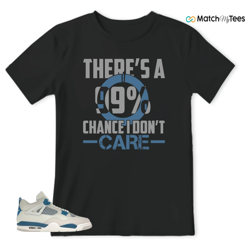 NIKE AIR JORDAN 4 MILITARY BLUE SNEAKER Matching Tees t-shirt