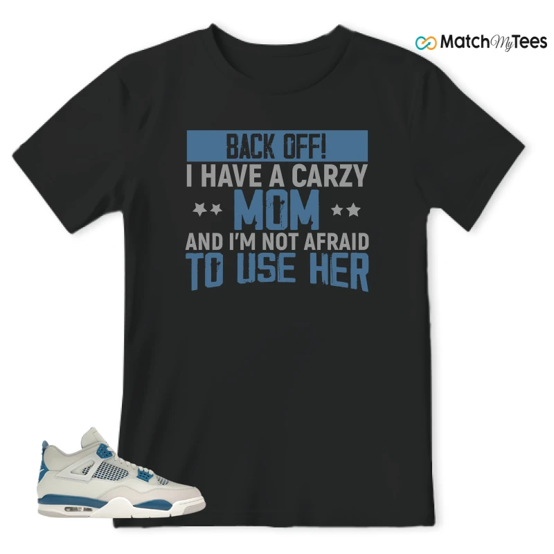 NIKE AIR JORDAN 4 MILITARY BLUE SNEAKER Matching Tees t-shirt