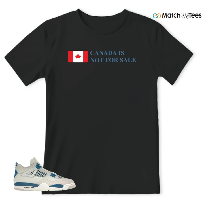 NIKE AIR JORDAN 4 MILITARY BLUE SNEAKER Matching Tees t-shirt