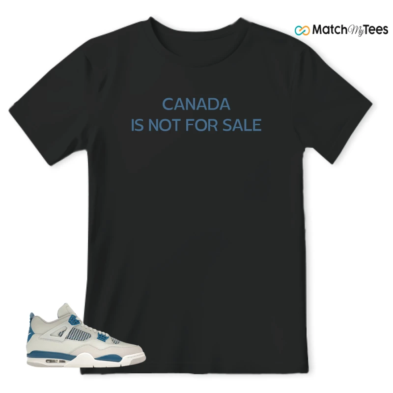 NIKE AIR JORDAN 4 MILITARY BLUE SNEAKER Matching Tees t-shirt