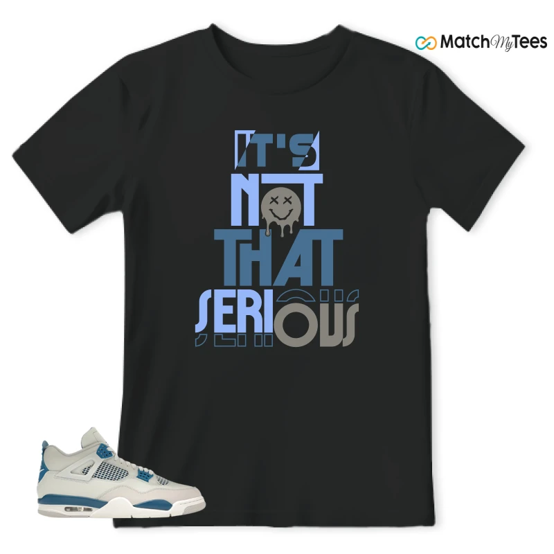 NIKE AIR JORDAN 4 MILITARY BLUE SNEAKER Matching Tees t-shirt
