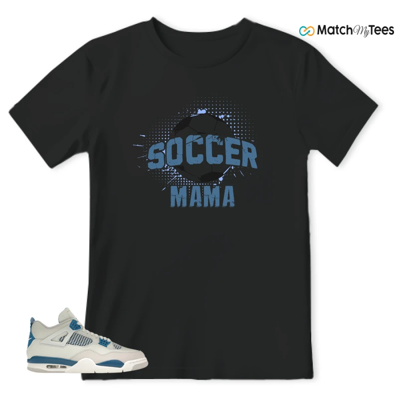 NIKE AIR JORDAN 4 MILITARY BLUE SNEAKER Matching Tees t-shirt